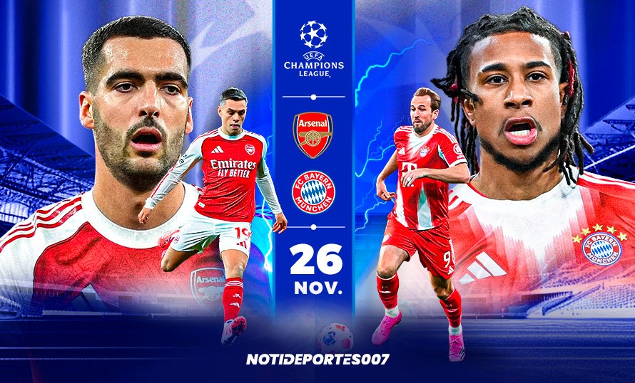 Arsenal vs. Bayern: Duelo de Invictos y Definiciones en una Champions al Rojo Vivo