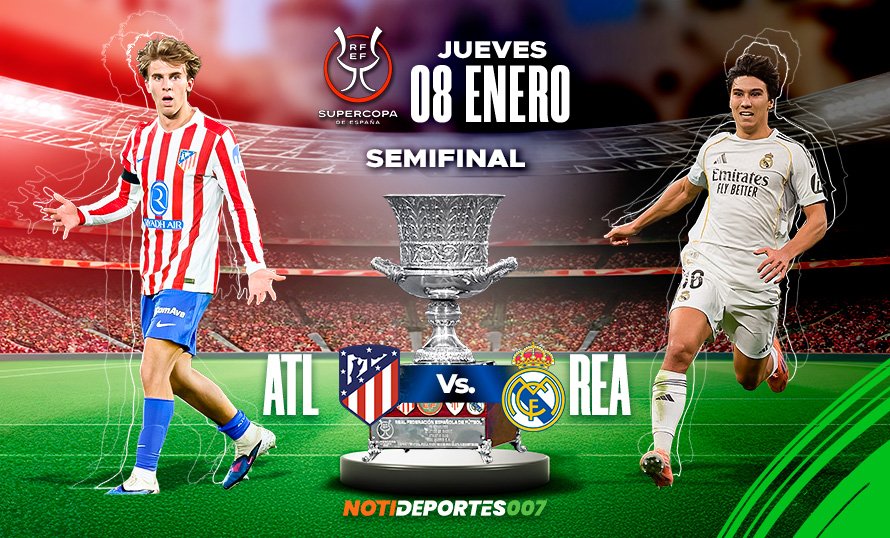 Atlético de Madrid vs. Real Madrid: Derbi madrileño por un puesto en la final de la Supercopa 2026