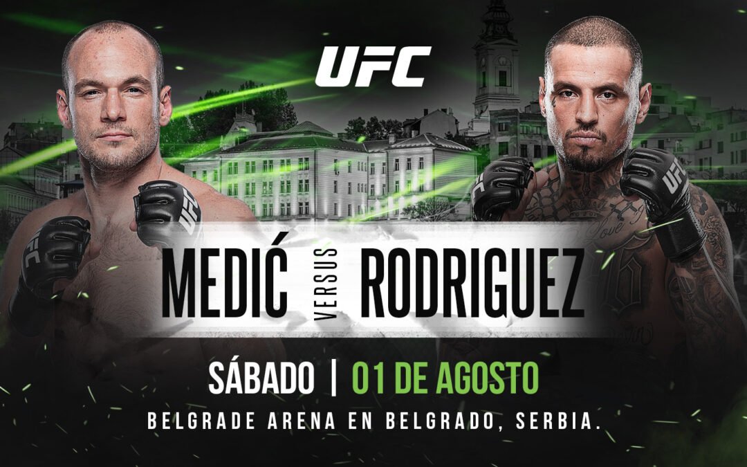 Uroš Medić y Daniel Rodríguez encabezan el histórico UFC Belgrado