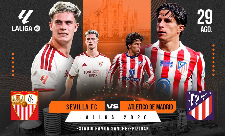 Sevilla y Atlético de Madrid se miden en un duelo importante de LaLiga