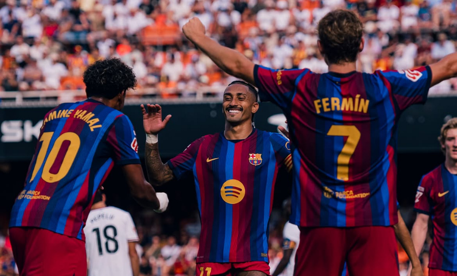 Barcelona vuelve a golear: 5-0 al Valencia y pleno de victorias en LaLiga