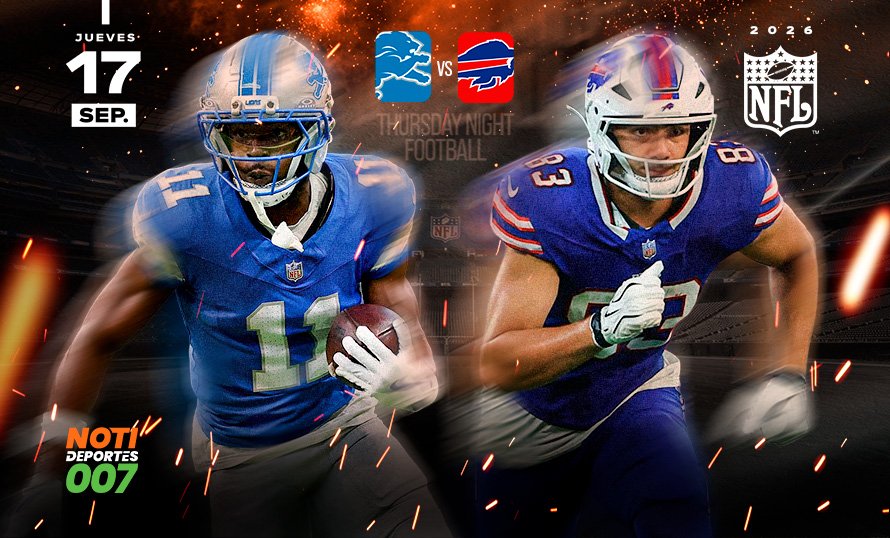 Lions vs Bills: duelo de invictos abre la Semana 2 de la NFL