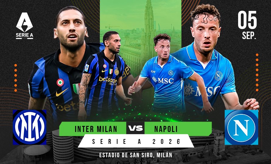 Inter de Milán y Napoli se enfrentan en un partido clave de la Serie A