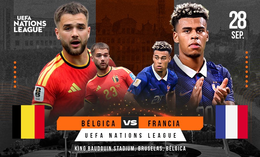 Bélgica vs Francia: duelo de líderes hoy por la Nations League