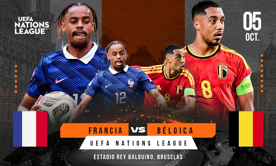 Francia vs Bélgica: duelo clave hoy por la Nations League